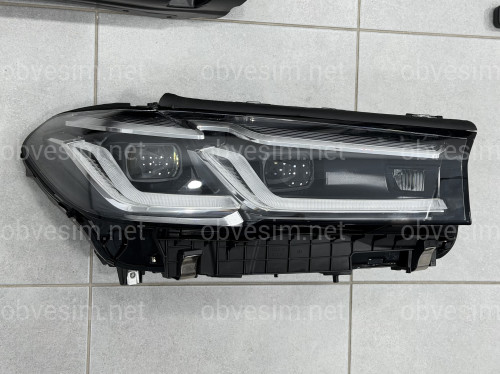 Комплект рестайлинга передней части M paket LCI 2020+ для BMW 5 series G30 G31 2016-2020 с фарами BMW LED