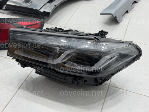 Комплект обвеса рестайлинг M paket LCI 2020+ для BMW 5 series G30 2016-2020 с фарами Shadow Line