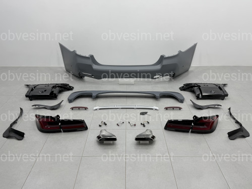 Комплект обвеса рестайлинг M paket LCI 2020+ для BMW 5 series G30 2016-2020 с фарами BMW LED