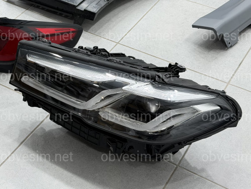 Комплект обвеса рестайлинг M paket LCI 2020+ для BMW 5 series G30 2016-2020 с фарами BMW LED