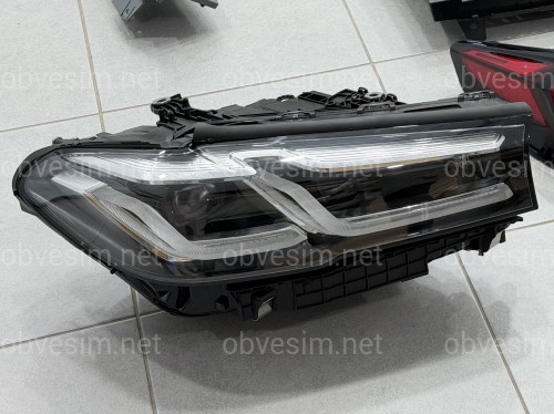 Комплект обвеса рестайлинг M paket LCI 2020+ для BMW 5 series G30 2016-2020 с фарами BMW LED