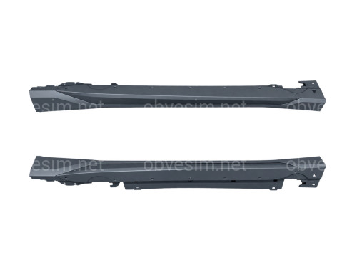 Пороги M-paket BMW X1 U12 LONG 2023+ 2шт.
