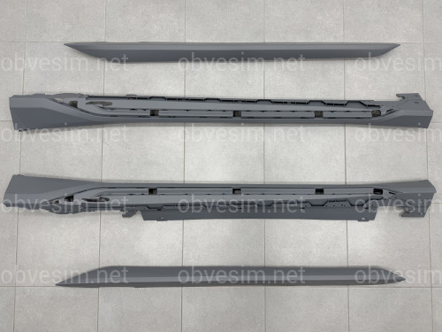 Пороги M-paket BMW X1 U12 LONG 2023+ 2шт.
