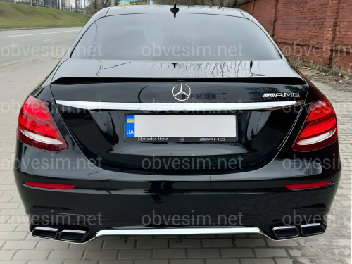 Задний бампер в сборе с трубами AMG E63 стиль Mercedes E-Class W213 2016-2020