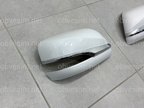 Крышки накладки зеркал Lexus LX 570/450D 2016-2021 GX 460 2009-2023 белый перламутр 2шт.