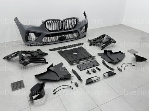 Передний бампер X5M F95 с решеткой для BMW G05 2018-2022