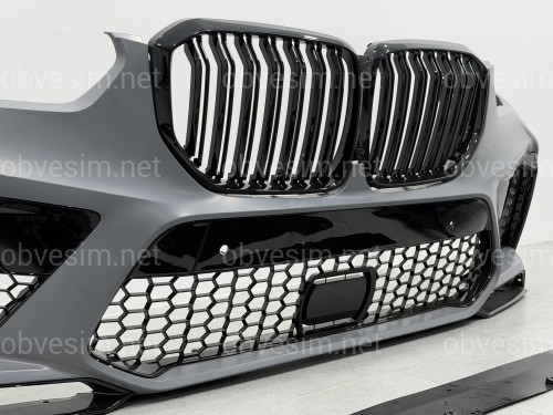 Передний бампер X5M F95 с решеткой для BMW G05 2018-2022