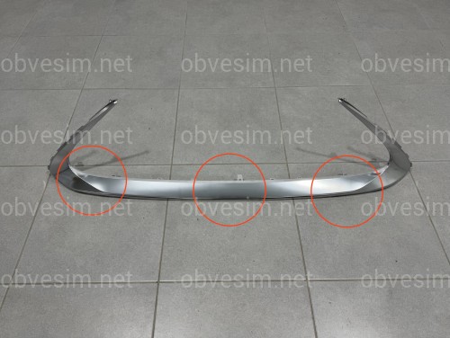 Хром молдинг решетки нижний 5312233020 Lexus ES 2015-2018 есть царапина