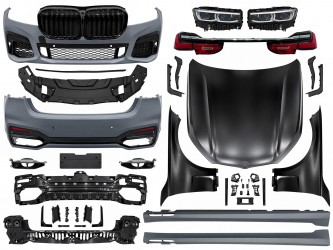 Комплект обвеса рестайлинг M760 BLACK LCI 2019+ для BMW 7 series G12 2015-2019