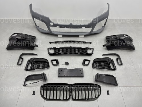 Бампер передний с решеткой M760 BLACK для BMW 7 series G12 2019-2022