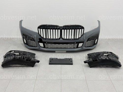 Бампер передний с решеткой M760 BLACK для BMW 7 series G12 2019-2022