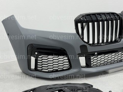 Бампер передний с решеткой M760 BLACK для BMW 7 series G12 2019-2022