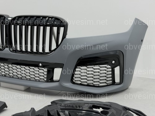 Бампер передний с решеткой M760 BLACK для BMW 7 series G12 2019-2022