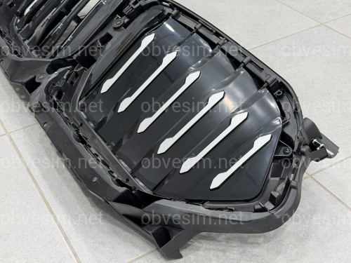 Центральные жалюзи с моторчиком СЕРЫЕ 51749447386 для BMW X6 G06 2019-2022