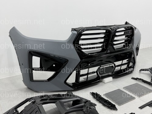 Рестайлинг комплект обвеса передней части X5M F95 2023+ с фарами SHADOW LINE для BMW X5 G05 F95 2018-2022