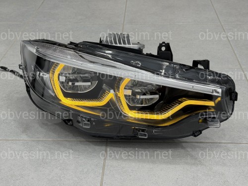 FULL LED фары для BMW 4 series F32 F33 F36 F80 2013-2016 2шт. 2 РЕЖИМА ДХО КСЕНОН АПГРЕЙД В LED