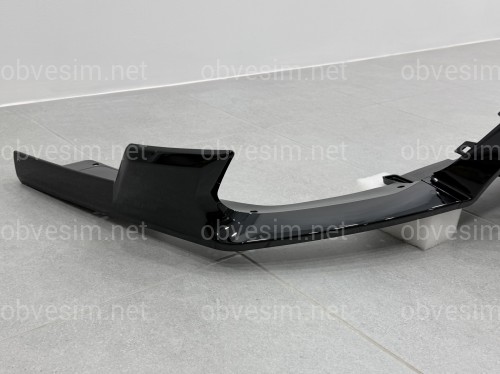Диффузор с лезвиями заднего бампера M Paket LCI для BMW X6 G06 2019-2026, цвет черный глянец