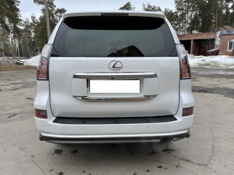 Юбка заднего бампера Lexus GX 460 2014-2021 серый цвет 