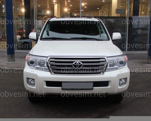 Решетка радиатора дизайн рестайлинг 2012 Toyota Land Cruiser 200 2007-2015 серая