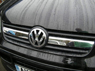 Хром накладка на решетку радиатора Volkswagen T5 Transporter 2003-2009 (нержавеющая сталь) 2шт.