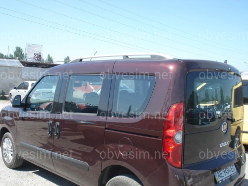 Рейлинги на крышу модель CROWN Fiat Doblo II 2010- / Opel Combo 2011- КОРОТКАЯ БАЗА, цвет серый мат