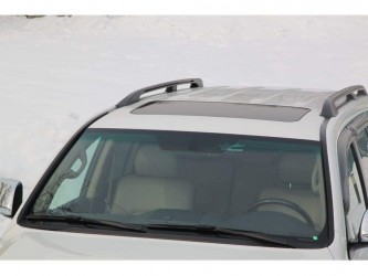 Рейлинги на крышу Toyota Land Cruiser 200 2007-2021 качество оригинала алюминий 2шт. цвет черный