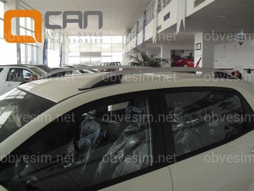Рейлинги на крышу Renault Sandero 2009- модель Crown