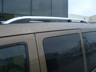 Рейлинги на крышу модель CROWN Ford Transit Connect / Tourneo 2004-2015 КОРОТКАЯ БАЗА, цвет серый мат