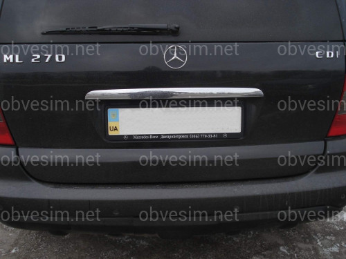 Хром накладка на планку багажника Mercedes-Benz W163 ML 1998-2005 (нержавеющая сталь)