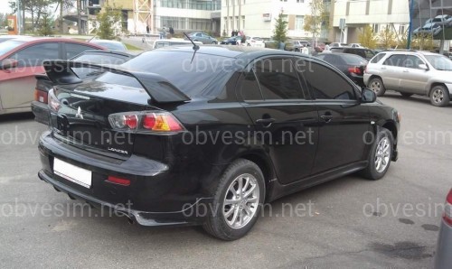 Спойлер на багажник EVO Lancer X 2007-2015 ABS пластик под покраску