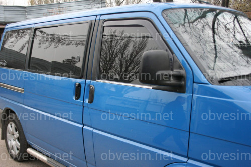 Молдинги окна нижние Volkswagen T-4 Transporter/ Caravelle/ Multivan 1991-2003 (нержавеющая сталь)