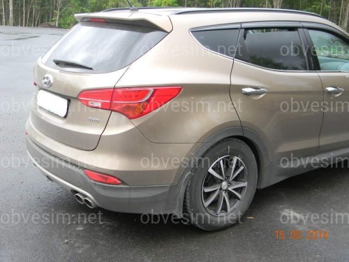 Дефлекторы окон Clover Hyundai Santa Fe 4 шт 2012-