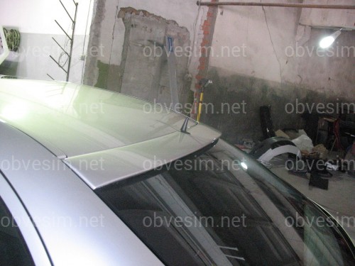 Козырёк на стекло Mercedes-Benz E class W211 2003-2009 ABS пластик под покраску