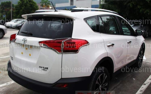 Хром накладки на стопы Toyota RAV-4 2013-2015