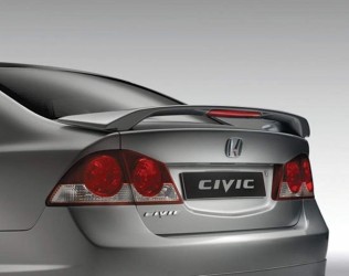 Спойлер багажника Modulo  Honda Civic со стоп сигналом 2006-2011 ABS пластик под покраску