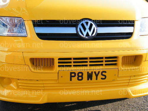 Хром накладка на решетку радиатора Volkswagen T5 Transporter 2003-2009 (нержавеющая сталь) 2шт.