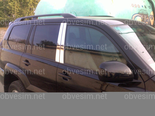 Хром накладки на стойки Toyota LC Prado 120 / Lexus GX 470 4 шт.