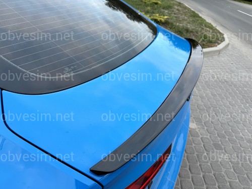 Спойлер лип стиль S5 для Audi A5 B9 2016-2023 ABS пластик, цвет черный глянец