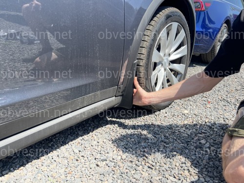 Брызговики Tesla Model X 2015-2019 комплект 4 шт.