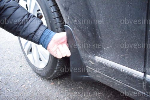 Брызговики Mercedes Benz W221 2005-2013 (без обвеса) комплект 4шт