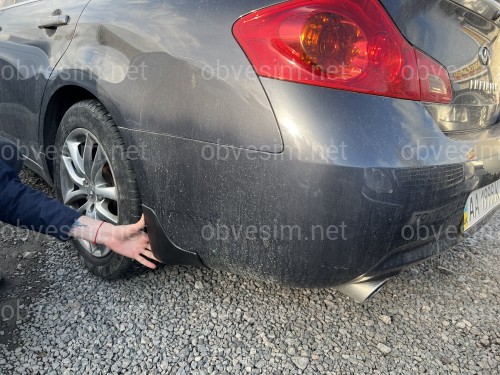 Брызговики Infiniti G25 / G35 /  G37 2007-2014 комплект 4 шт.