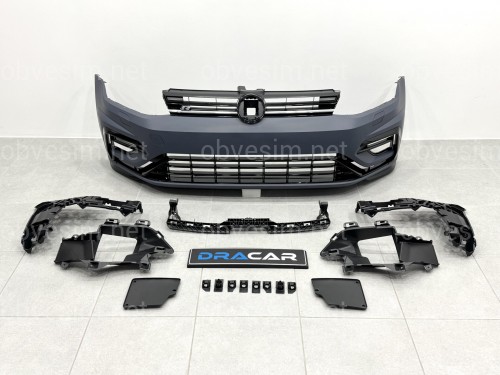 Передний бампер R Style Volkswagen Golf 7.5 2017-2021