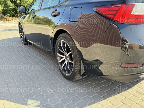 Бризковики Lexus ES 2012-2017 колір чорний глянець, комплект 4шт.