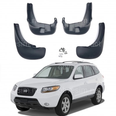 Бризковики Hyundai Santa Fe до рестайлінгу 2006-2009, комплект 4шт.
