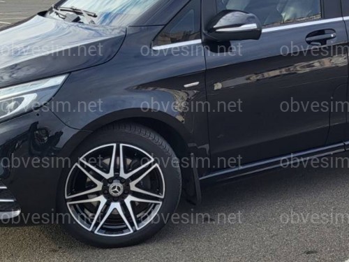Брызговики передние AMG Mercedes-Benz V-Class W447 AMG ОБВЕС 2014+, комплект 2 шт.