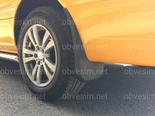 Брызговики задние Mercedes Benz W639 Vito 2010-2015 / Viano 2003-2009, комплект 2шт.