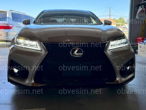 Бампер передний Lexus GS 2012-2015 в стиле GS F sport рестайлинг 2016+ (комплектный)