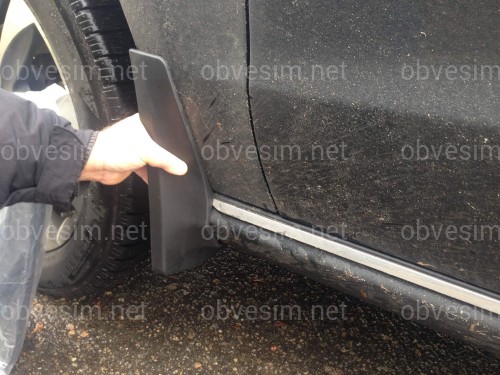 Брызговики передние Mercedes Benz GL 2012+ / GLS X166 2015+ без порога комплект 2 шт.