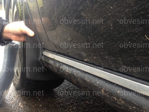 Брызговики передние Mercedes Benz GL 2012+ / GLS X166 2015+ без порога комплект 2 шт.