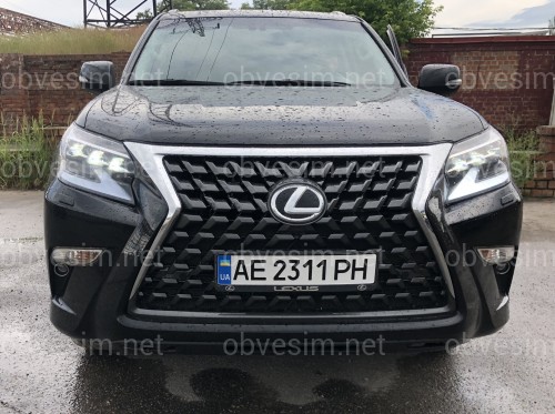 Бампер передній у зборі з решіткою рестайлінг 2020+ Lexus GX460 2014-2023